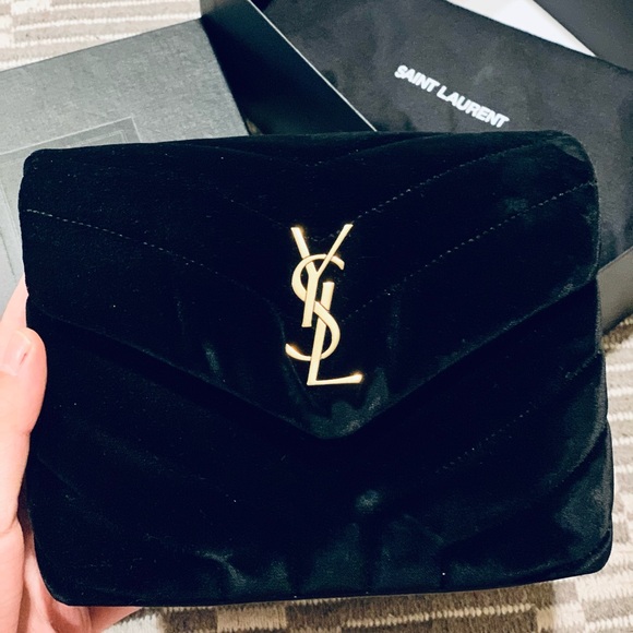 Yves Saint Laurent Handbags - YSL TOY LOULOU Velvet crossbody